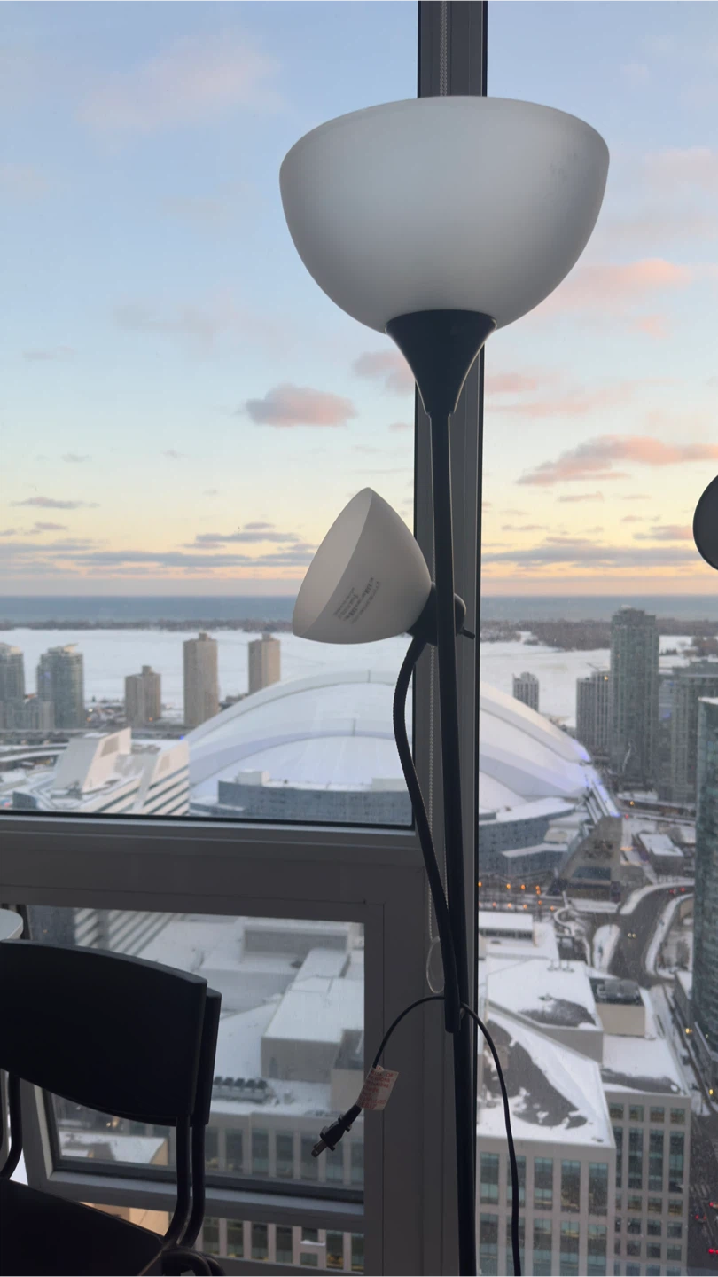Ikea floor lamp black - $15