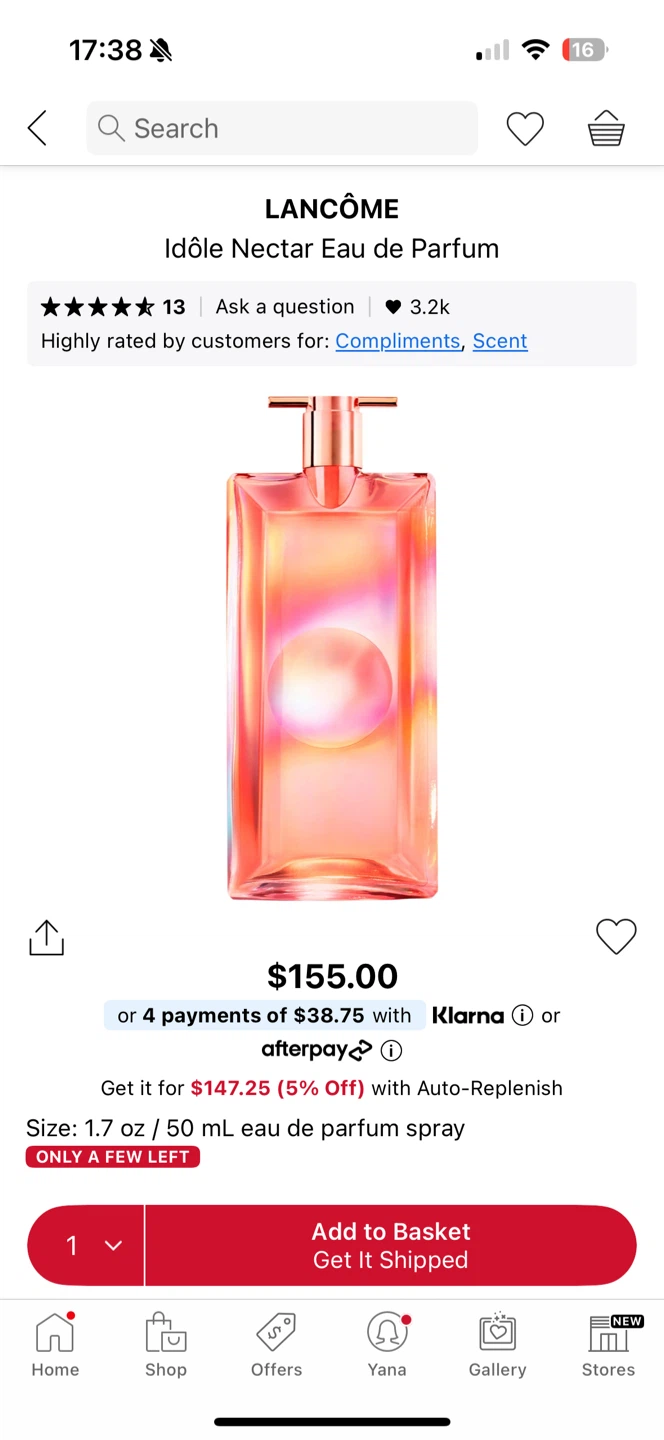 Lancôme Idôle Nectar Eau de Parfum Gourmande 1.7 oz - photo 2