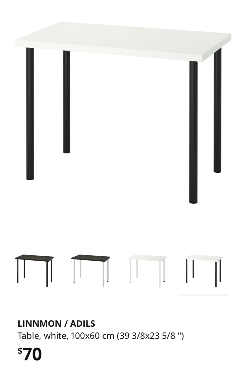 IKEA LINNMON Desk