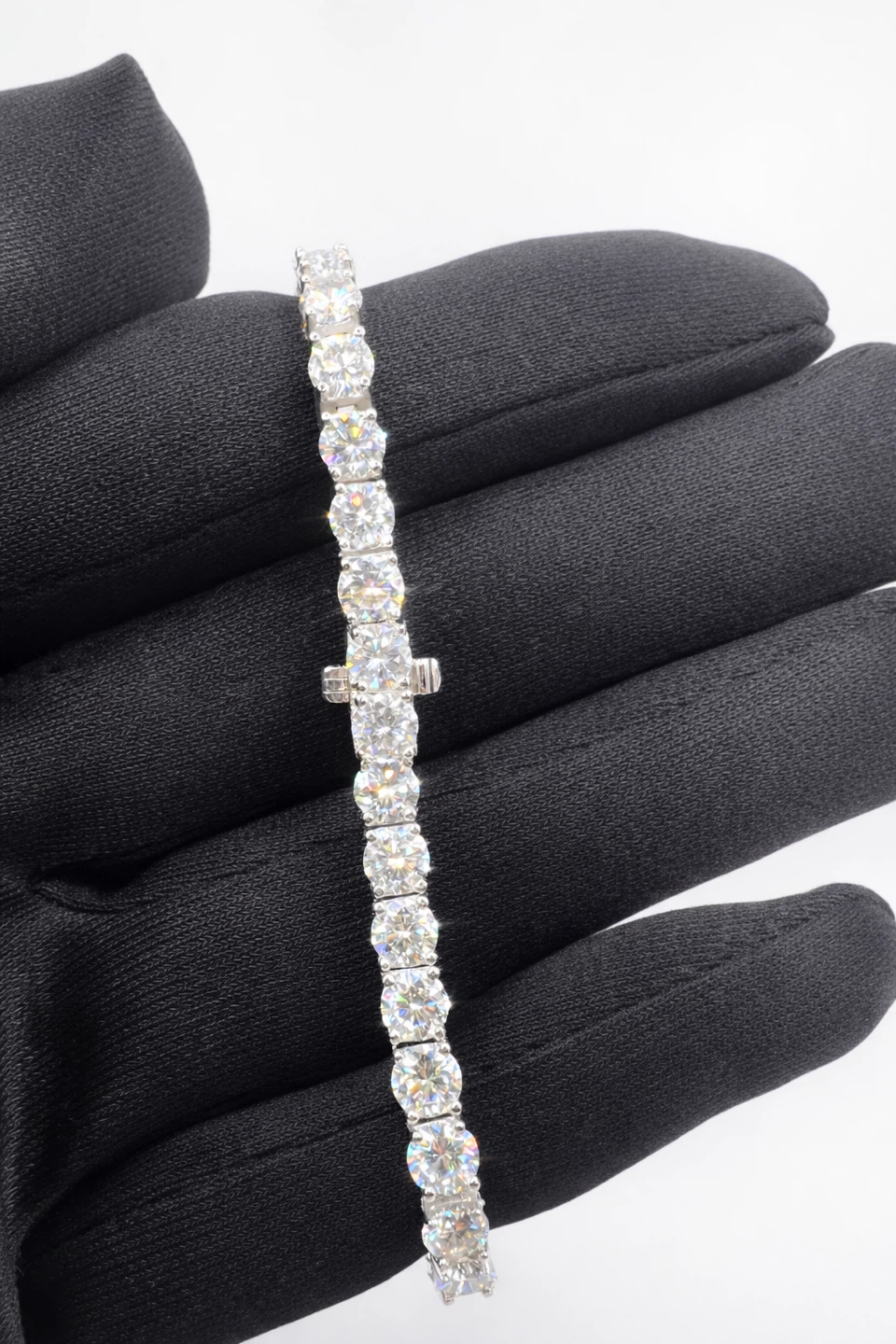 Moissanite Tennis Bracelet with GRA Certificate