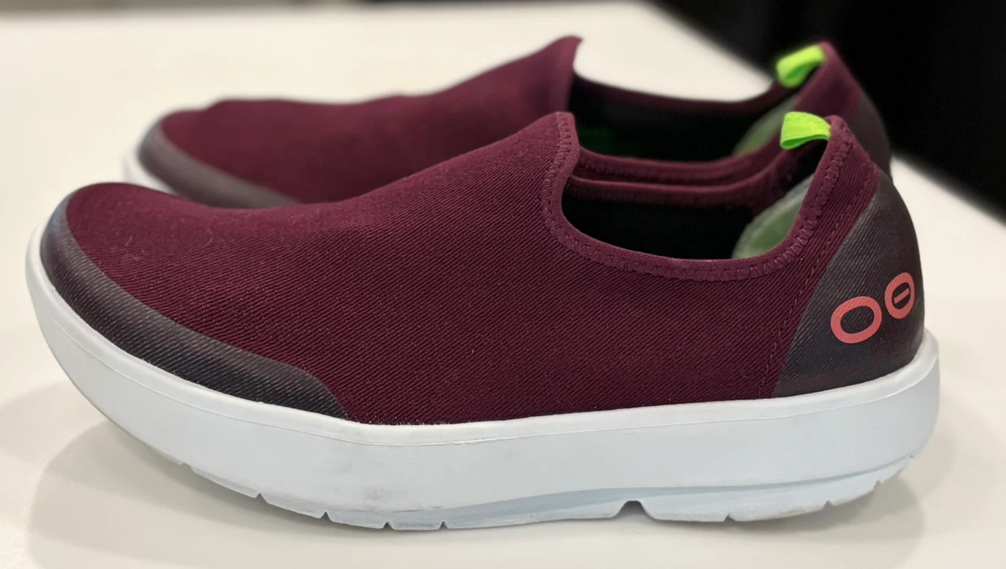 OOFOS OOmg EEzee Slip On Shoes Burgundy - photo 2