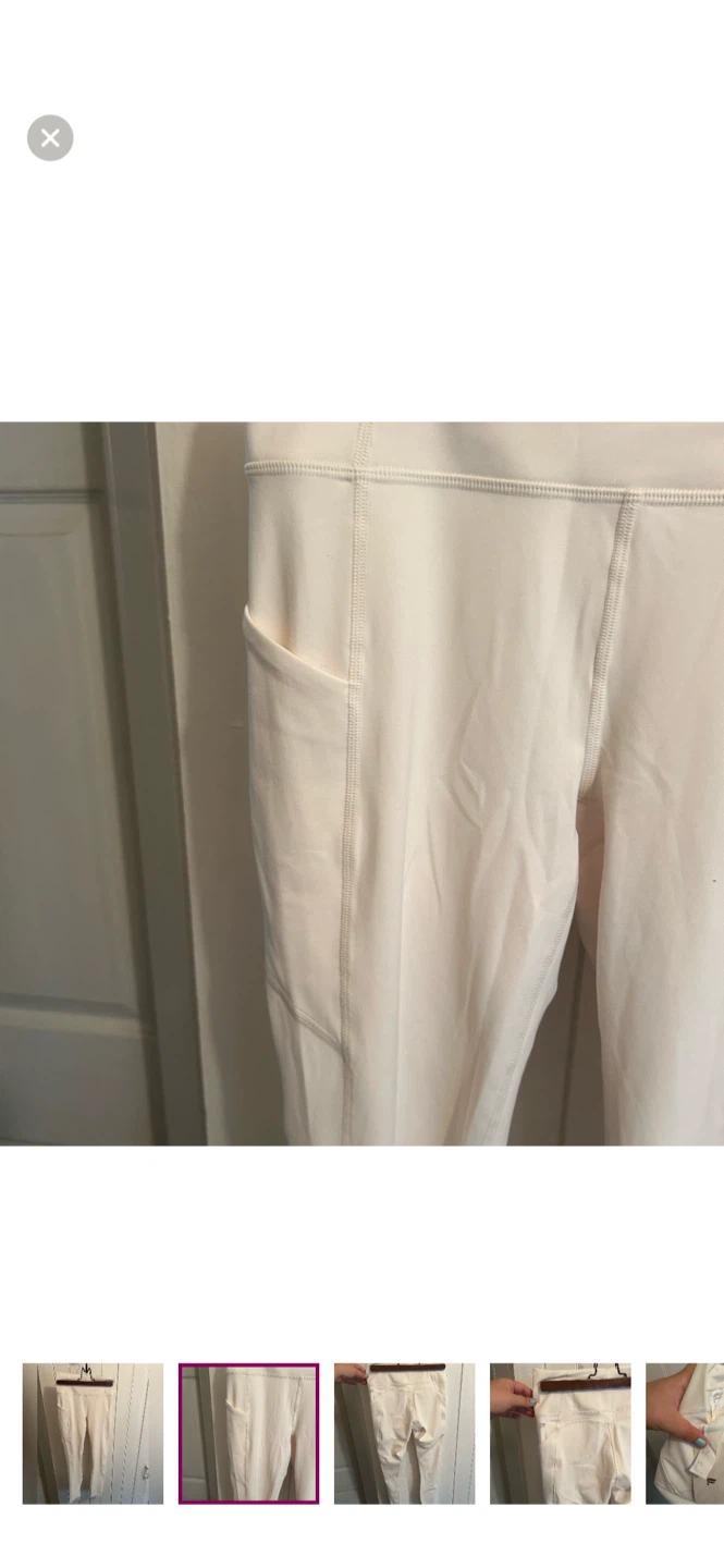 Fabletics Cream Leggings Size S - photo 2