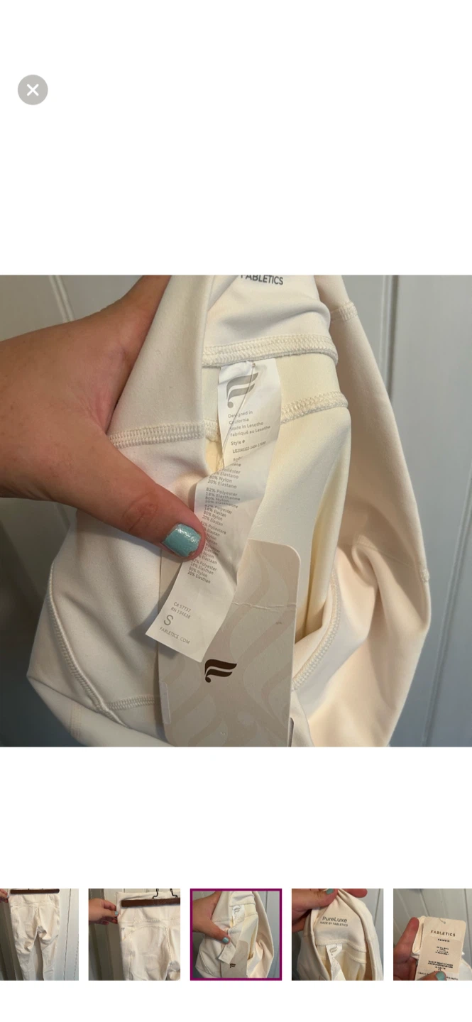 Fabletics Cream Leggings Size S - photo 5