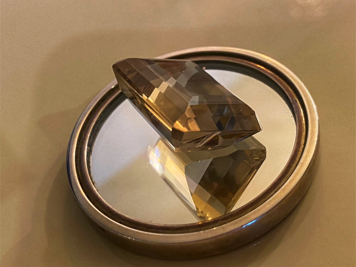 🤎Estate Vintage 50-Carat Emerald Cut Smokey Quartz - photo 5