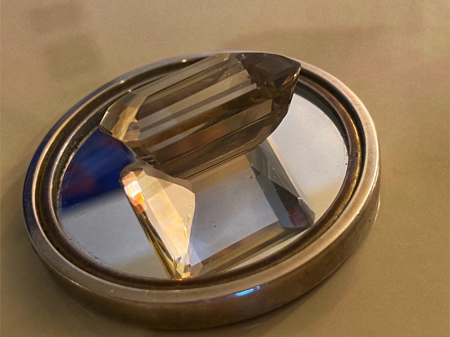 🤎Estate Vintage 50-Carat Emerald Cut Smokey Quartz - photo 2