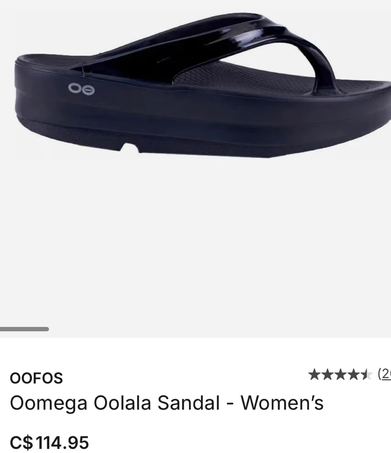 OOFOOS Oomega Oolala Sandal - Women's Black