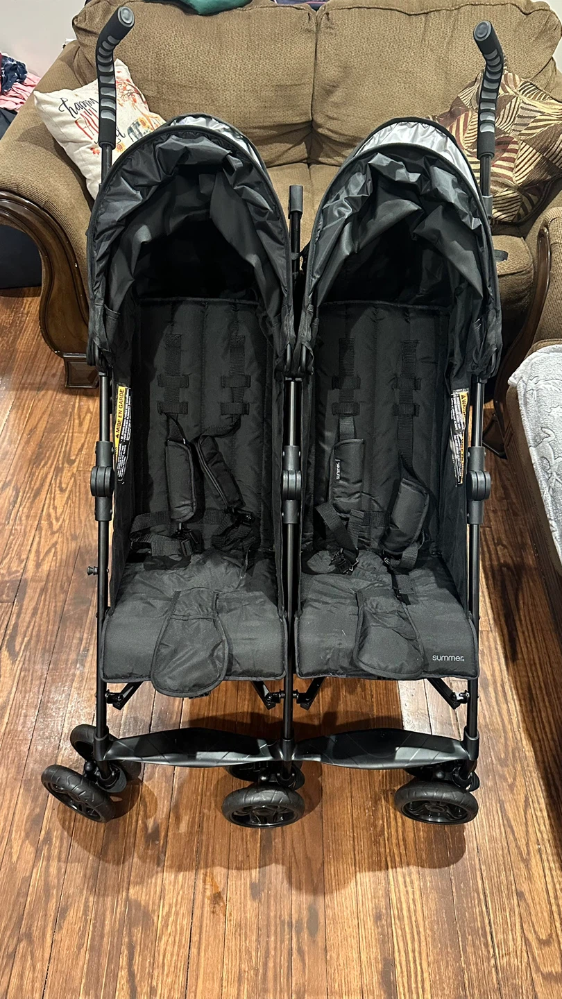 3dlite folding double stroller