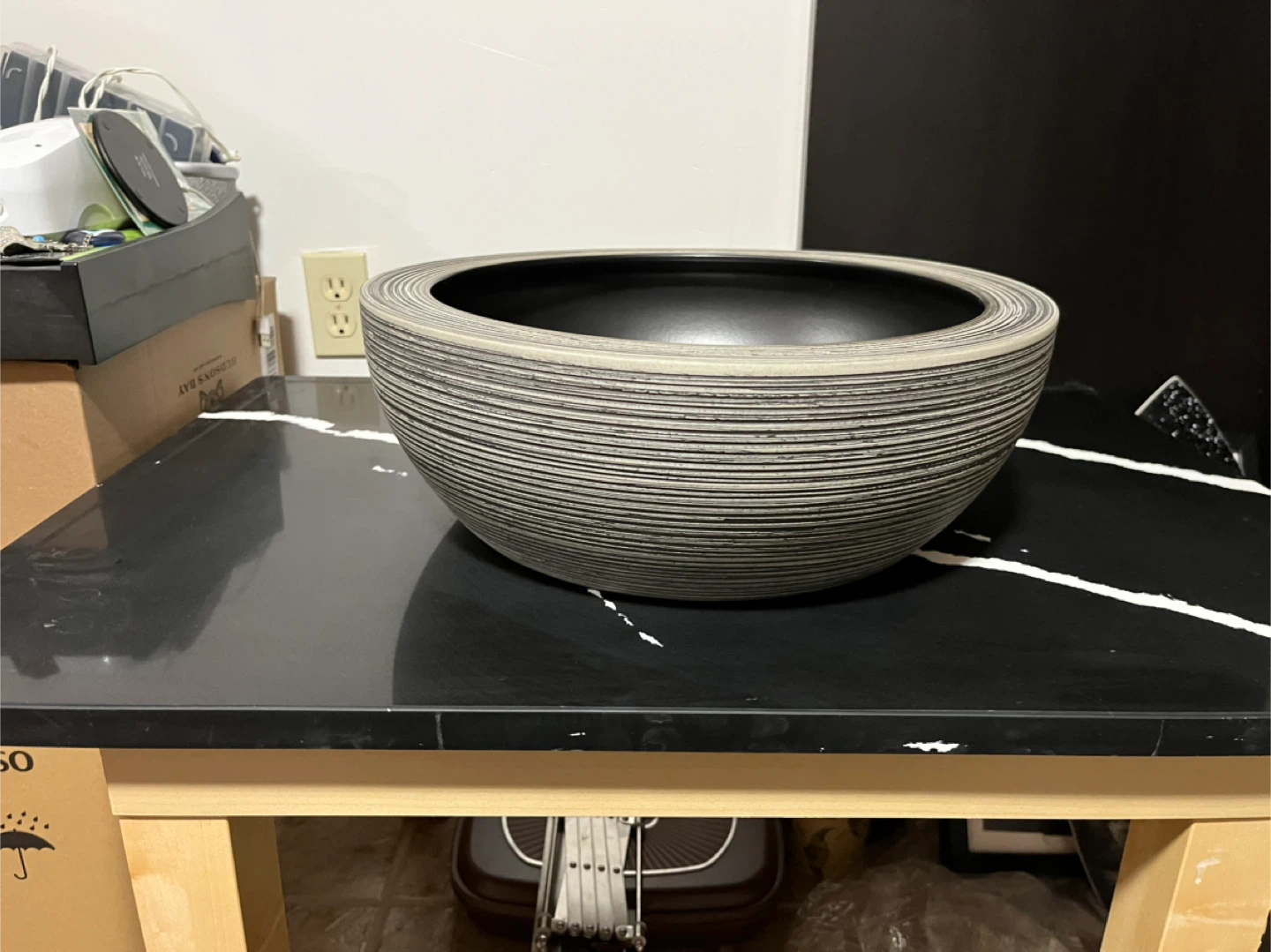 Black Vessel Sink