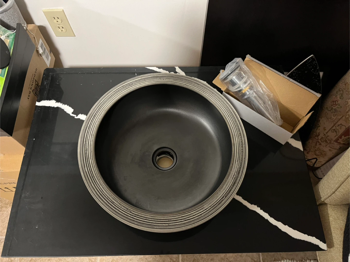 Black Vessel Sink - photo 3