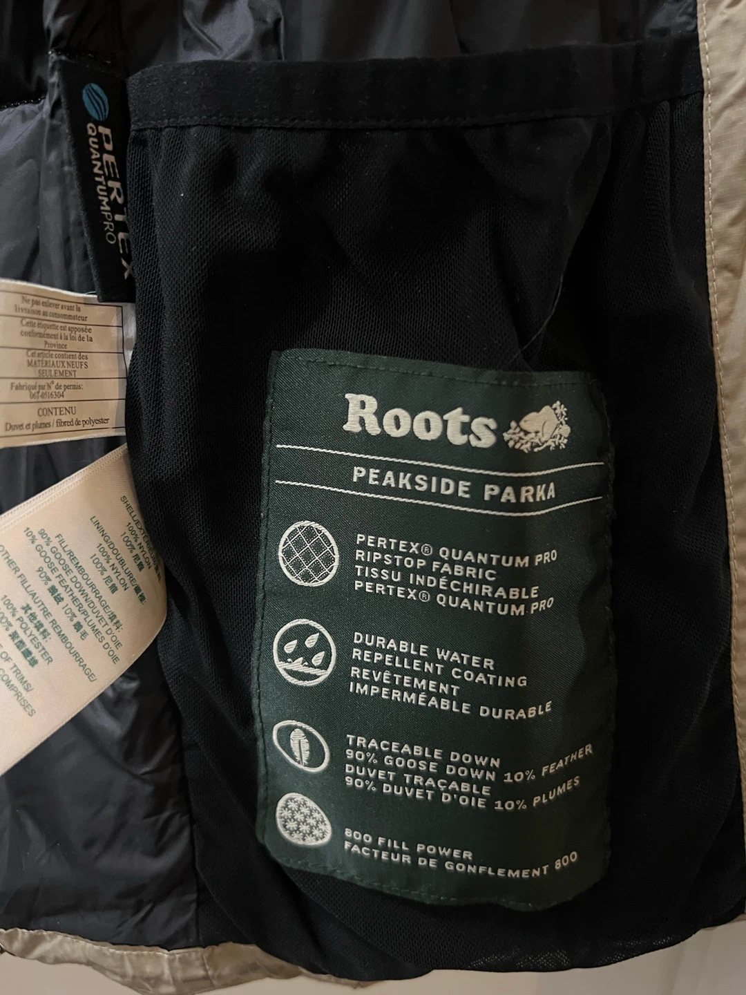 Roots Peakside Parka size SMALL - photo 3