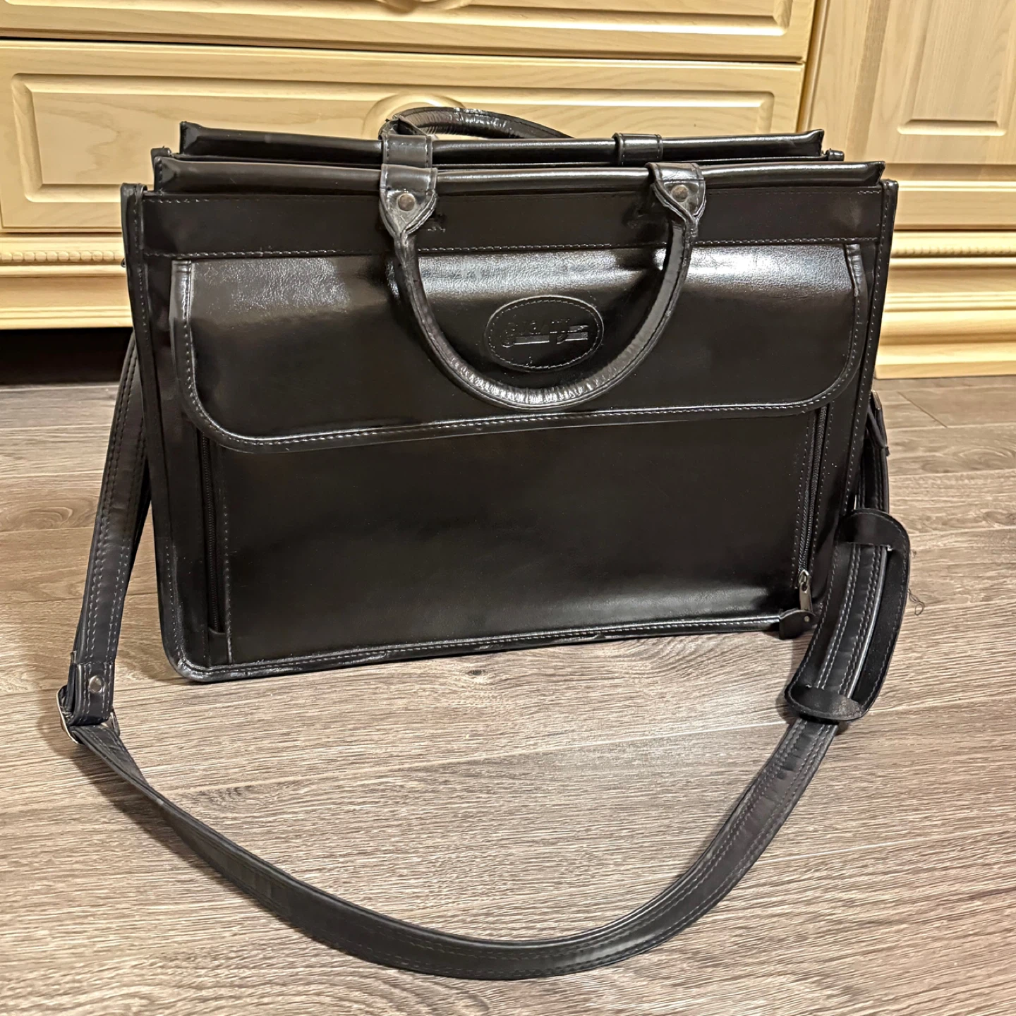 Black Leather Briefcase