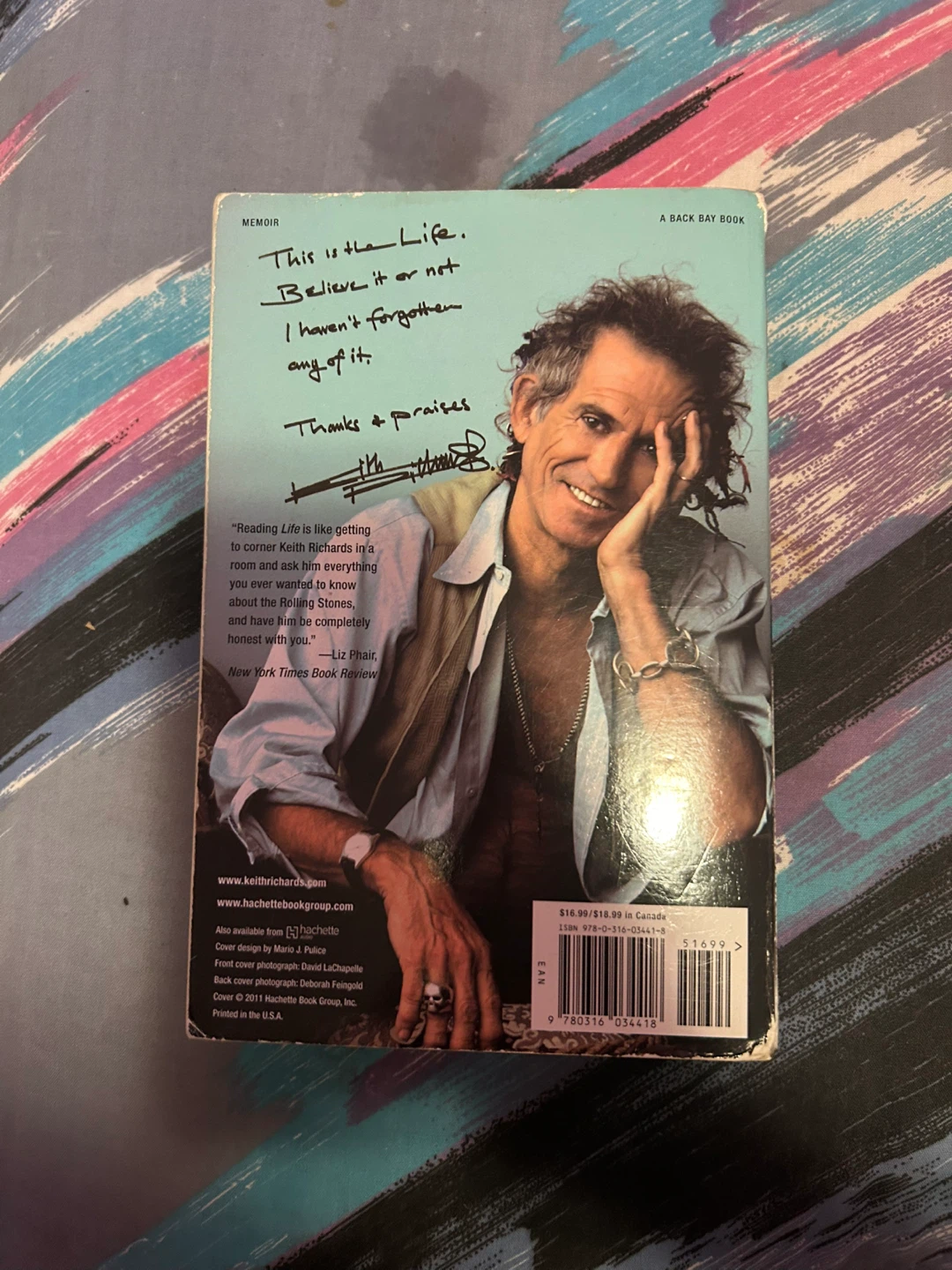 Life by Keith Richards Memoir Book - photo 2