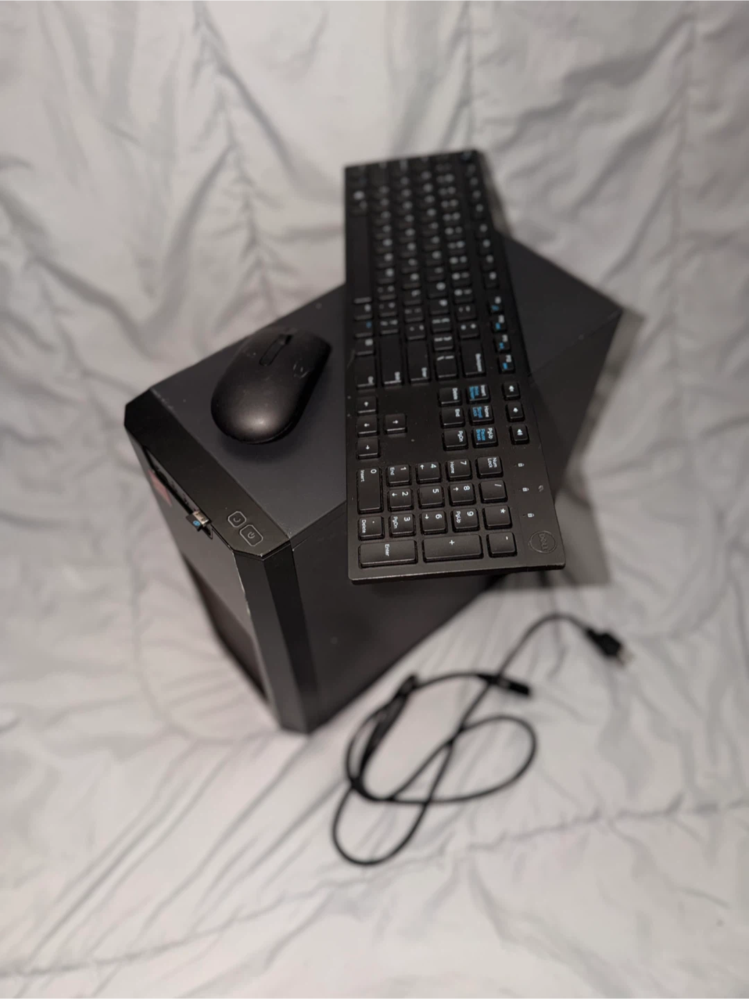 Black G.Skill Computer Tower with Keyboard and Mouse