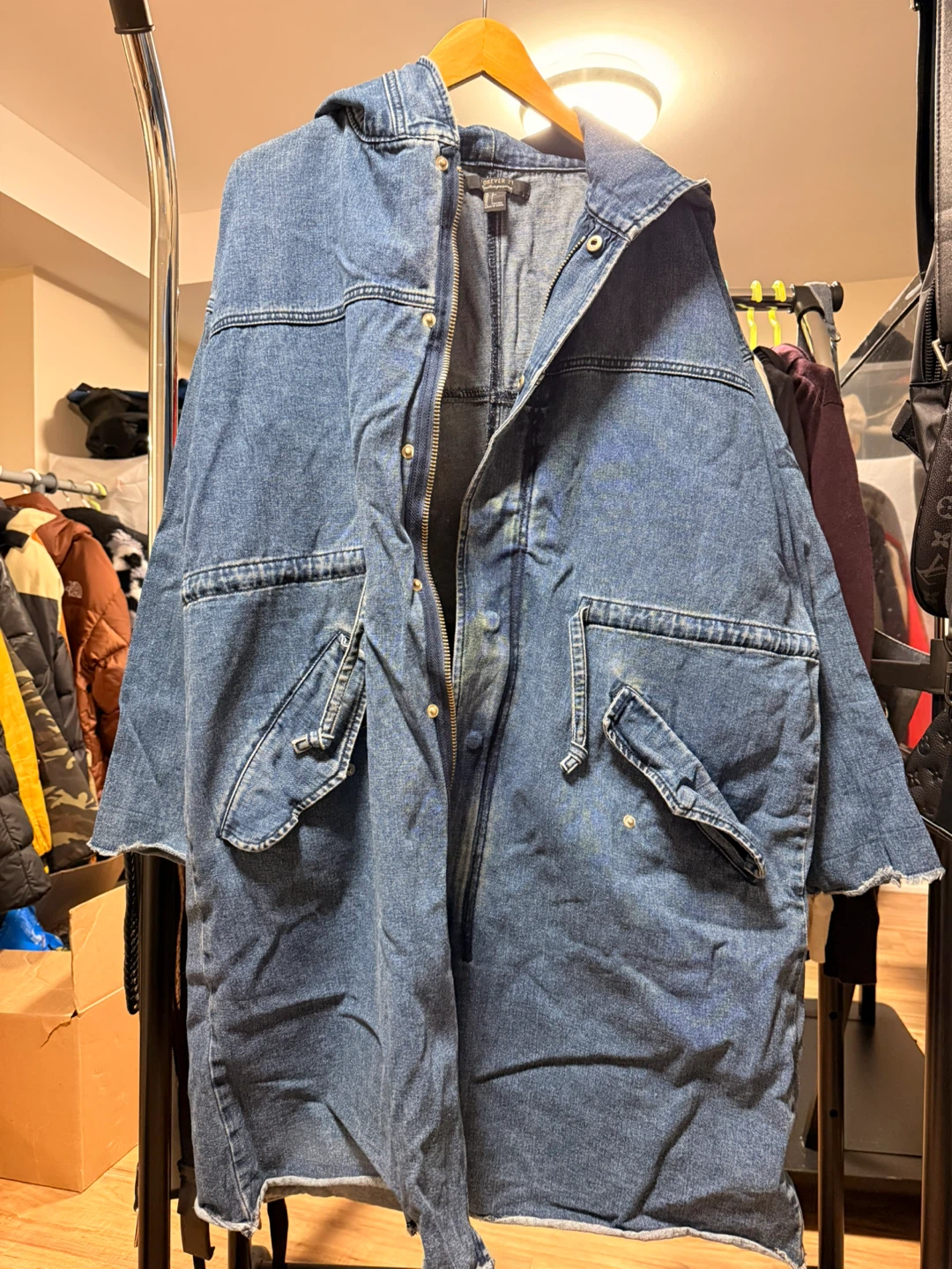 Forever 21 Denim Parka Jacket