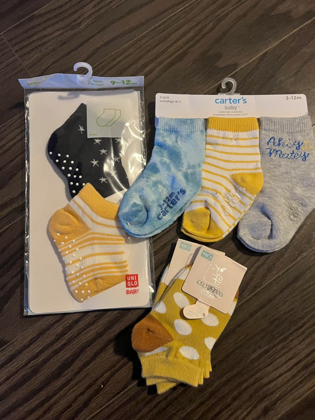 Baby Socks - Carter's, Uniqlo, 9-12 Months