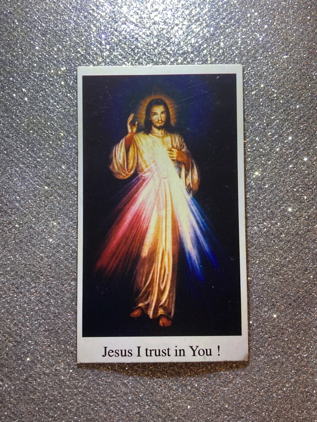 Divine Mercy Jesus Trust Card