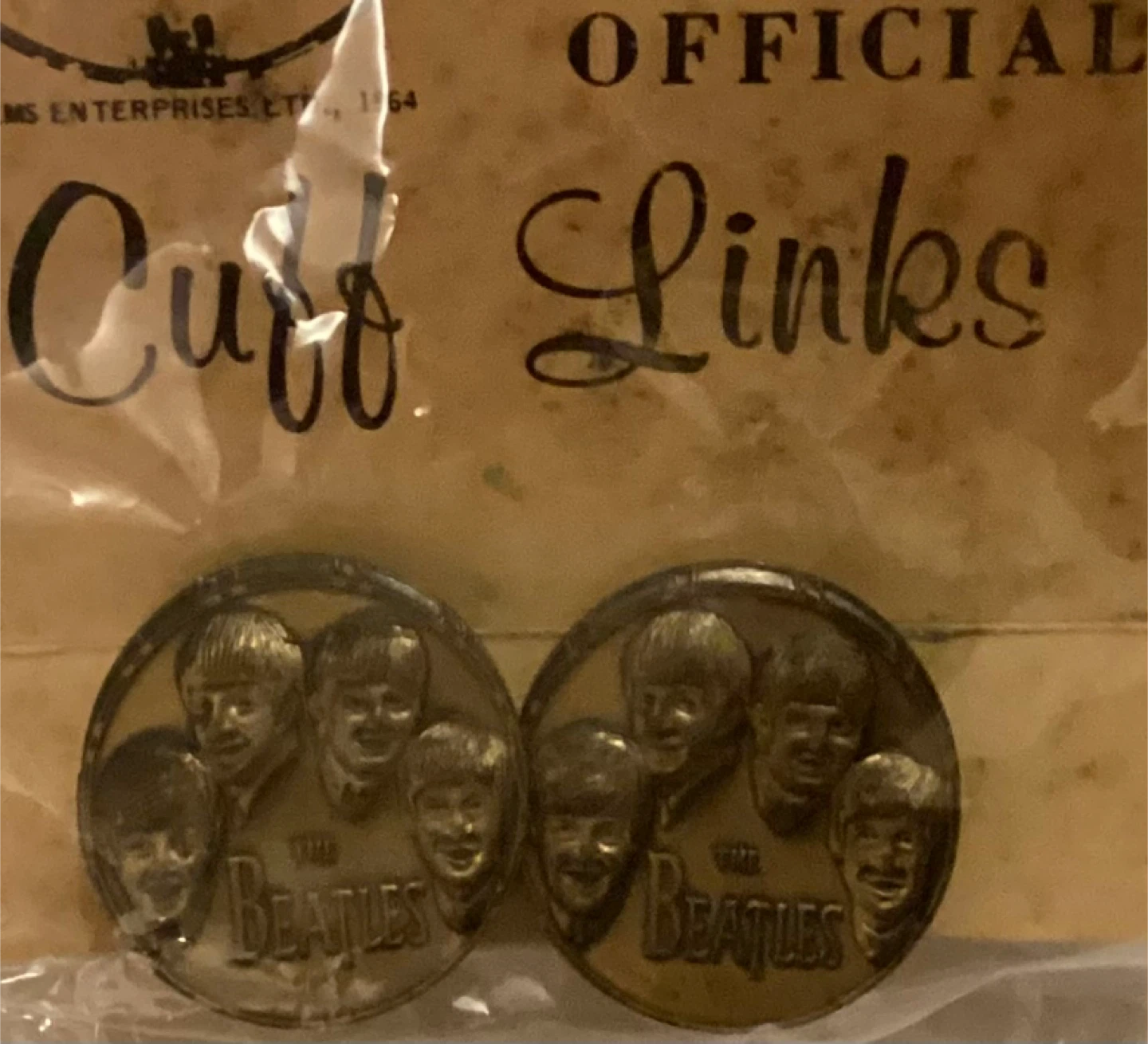 The Beatles Official 1964 Cuff Links
