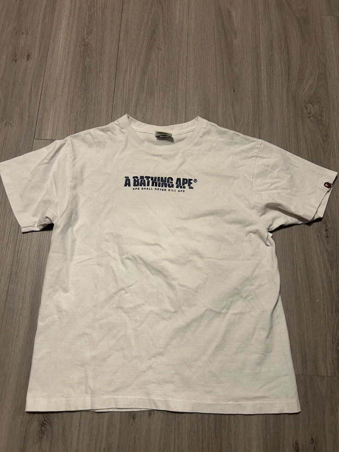 A Bathing Ape (BAPE) Graphic T-Shirt - White - Medium