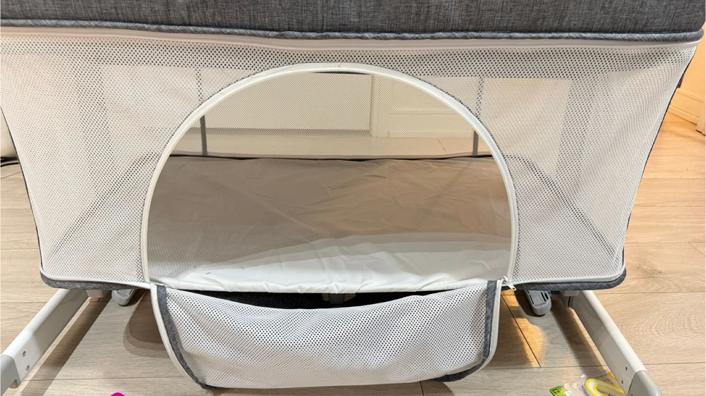 Grey Baby Bassinet with Mosquito Net - photo 3