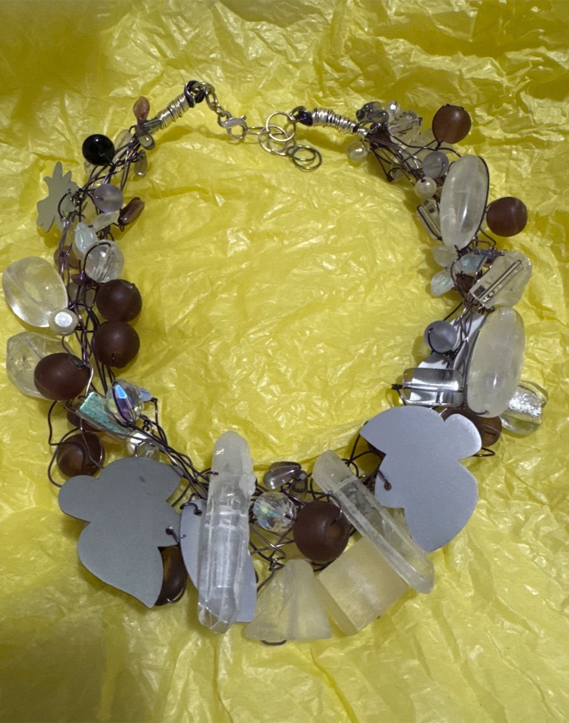 Assorted Bead and Crystal Necklace