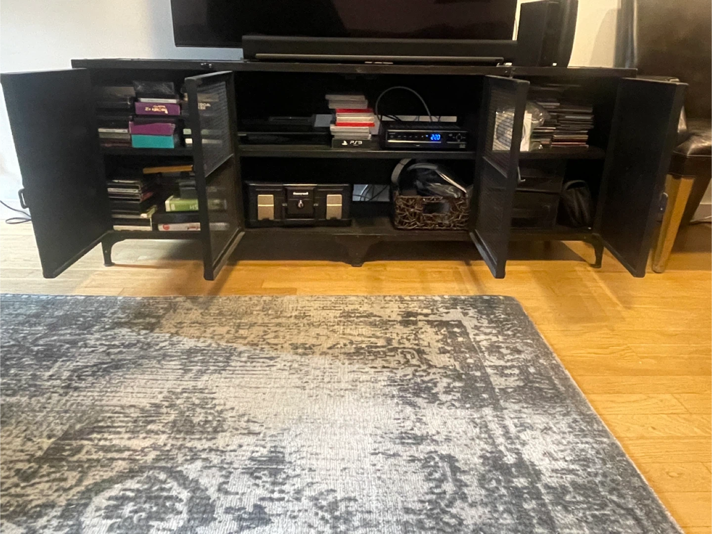 Industrial Style Media Console Cabinet - photo 2