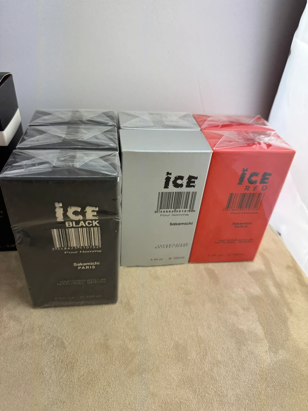 ICE Black, ICE, and ICE RED Eau de Toilette for Men