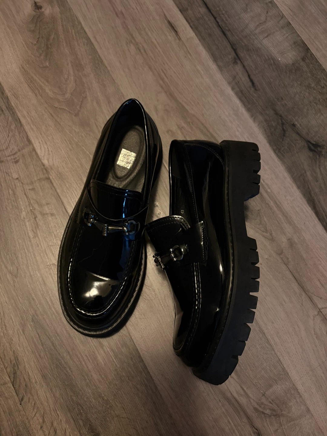 Black Patent Chunky Loafers - photo 3