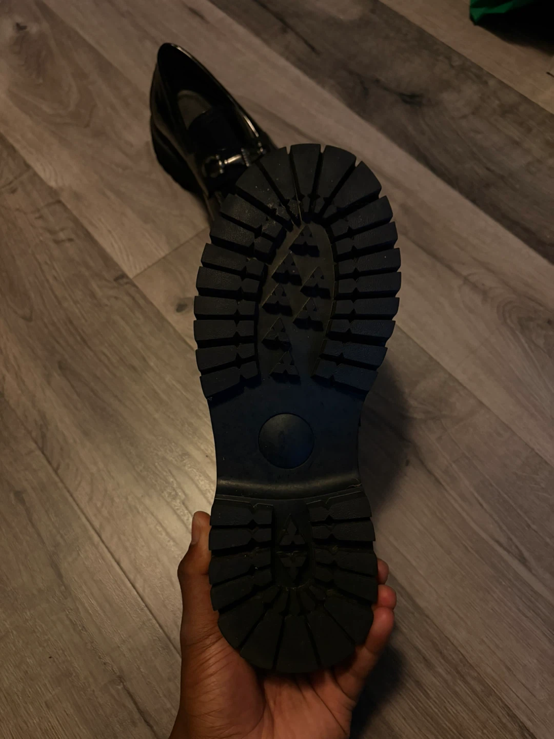 Black Patent Chunky Loafers - photo 4