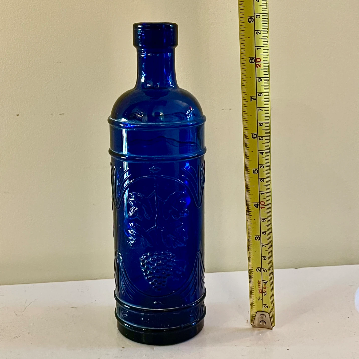 Vintage Cobalt Glass Bottle - photo 2