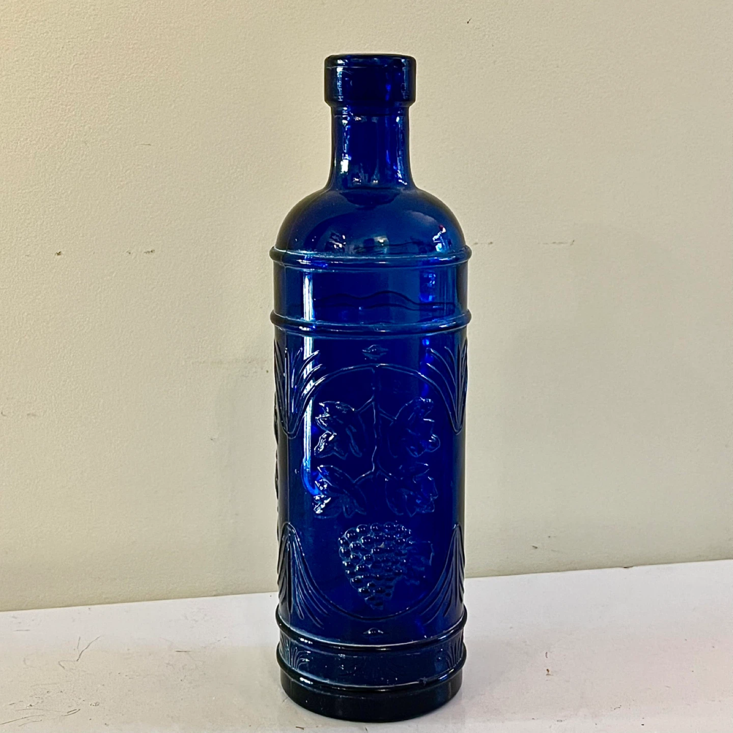 Vintage Cobalt Glass Bottle
