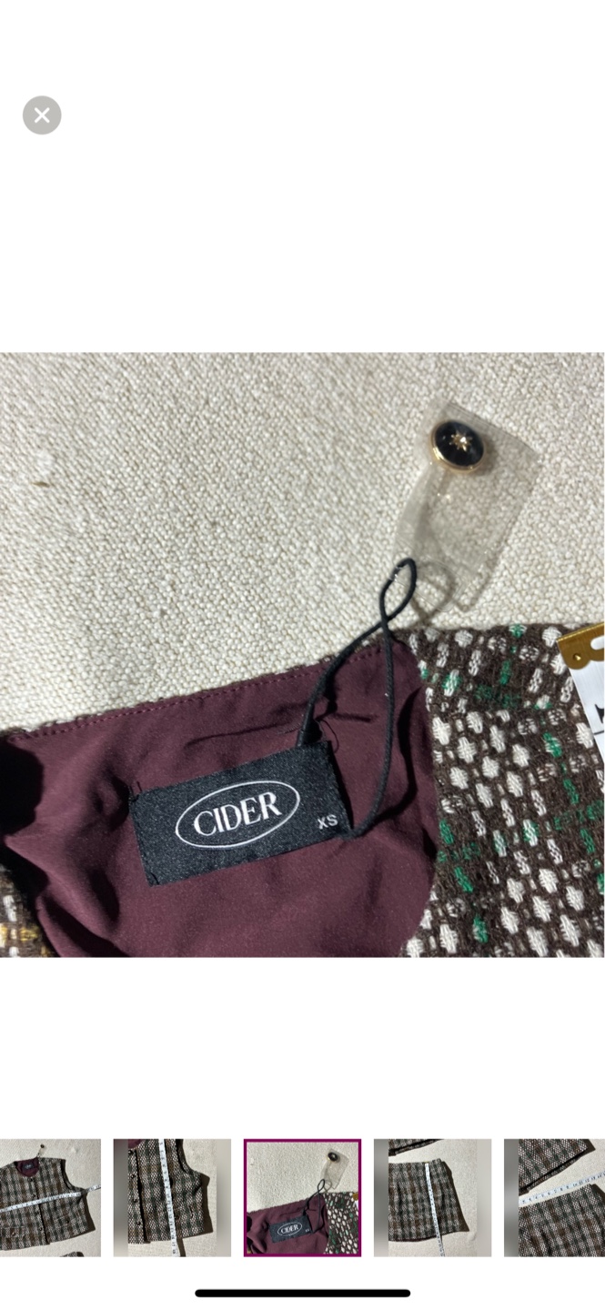 Cider Two-Piece Vest and Skirt Set - XS - photo 3
