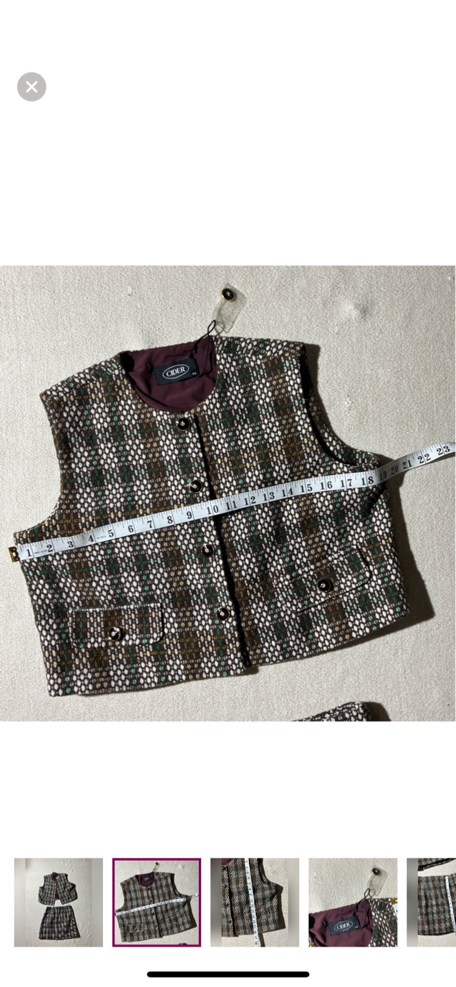 Cider Two-Piece Vest and Skirt Set - XS - photo 2