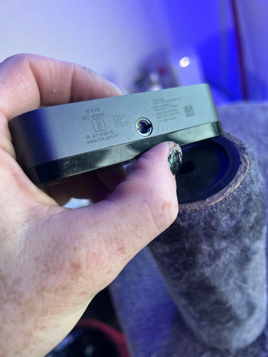 Logitech Brio 4K Webcam with tripod and type c cord - photo 3