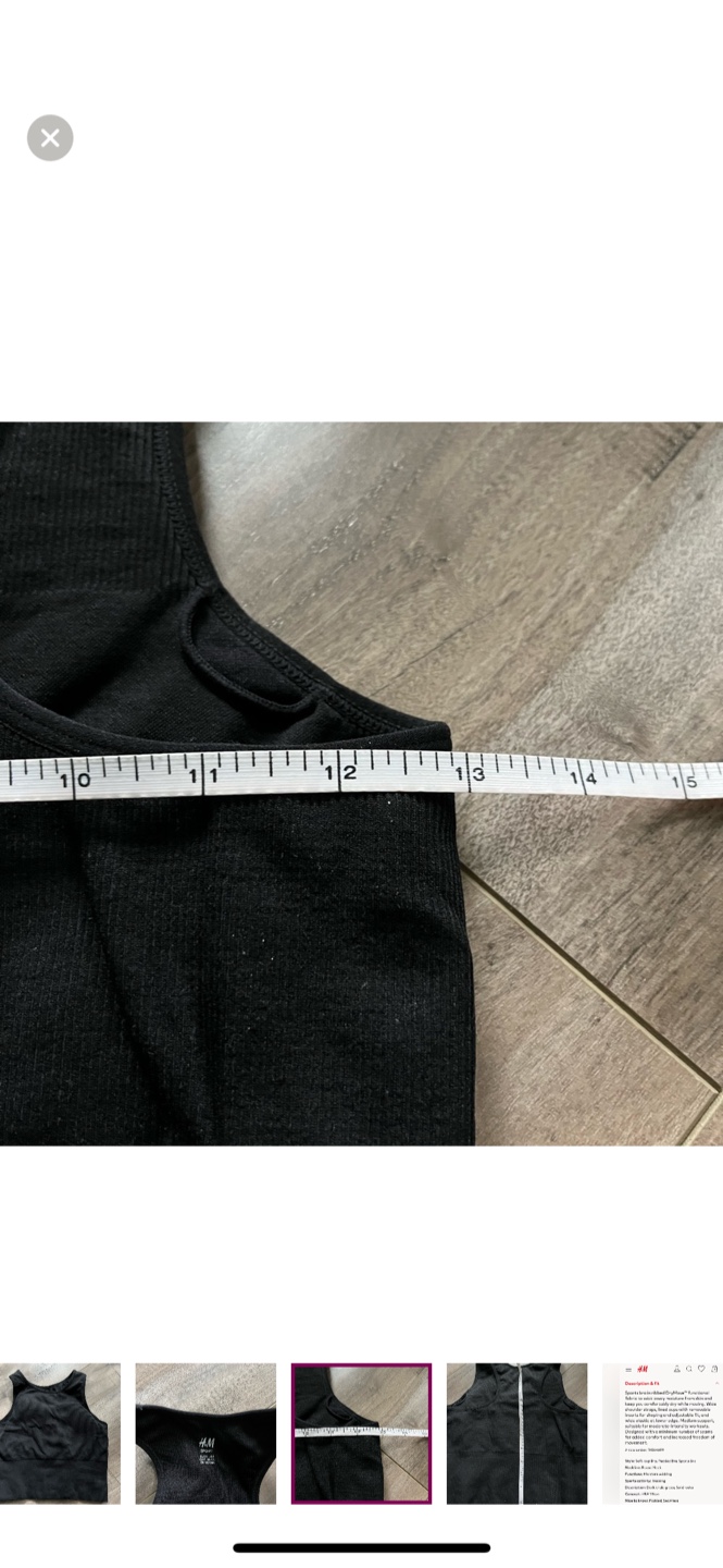 NWOT H&M Sport Longline Bra - S - photo 4