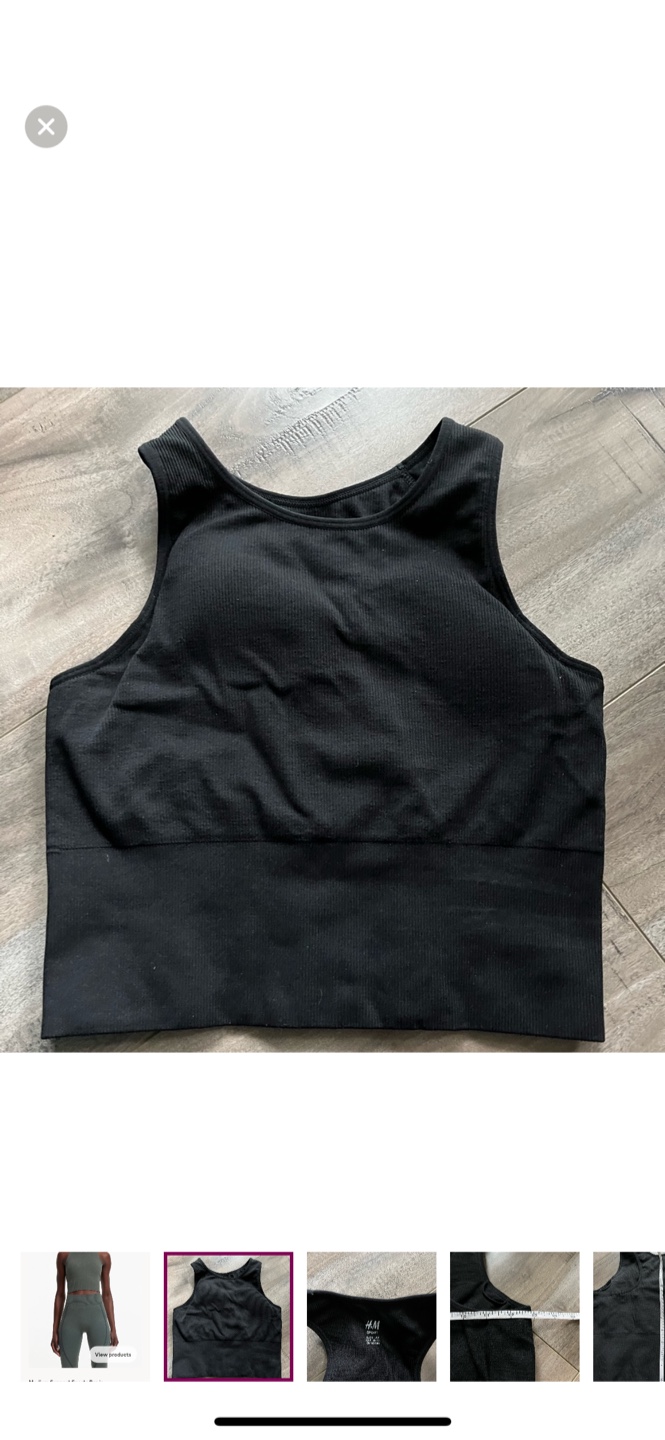 NWOT H&M Sport Longline Bra - S - photo 2