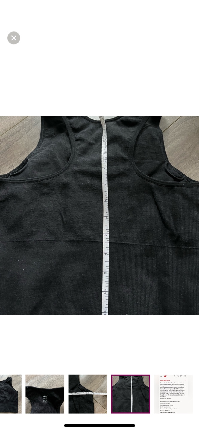 NWOT H&M Sport Longline Bra - S - photo 5