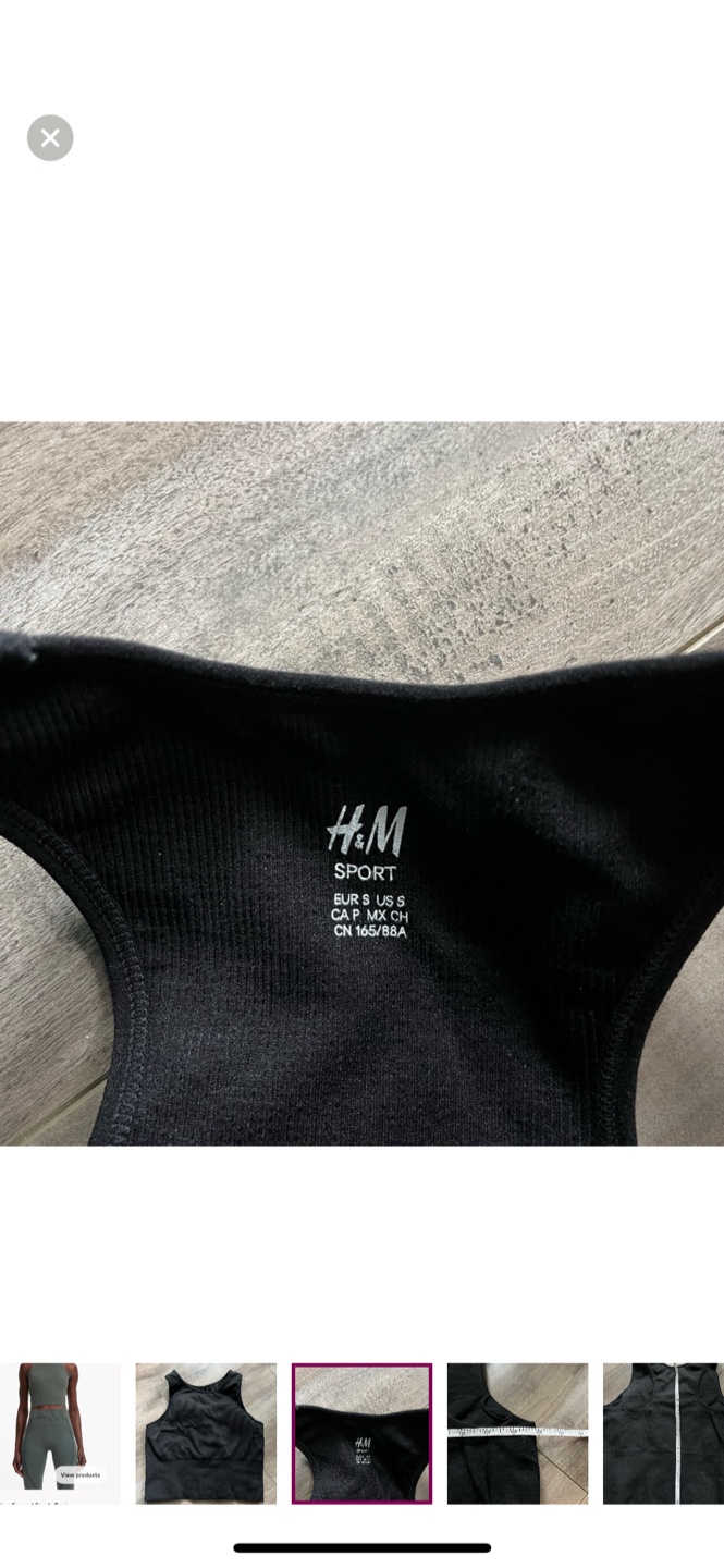 NWOT H&M Sport Longline Bra - S - photo 3