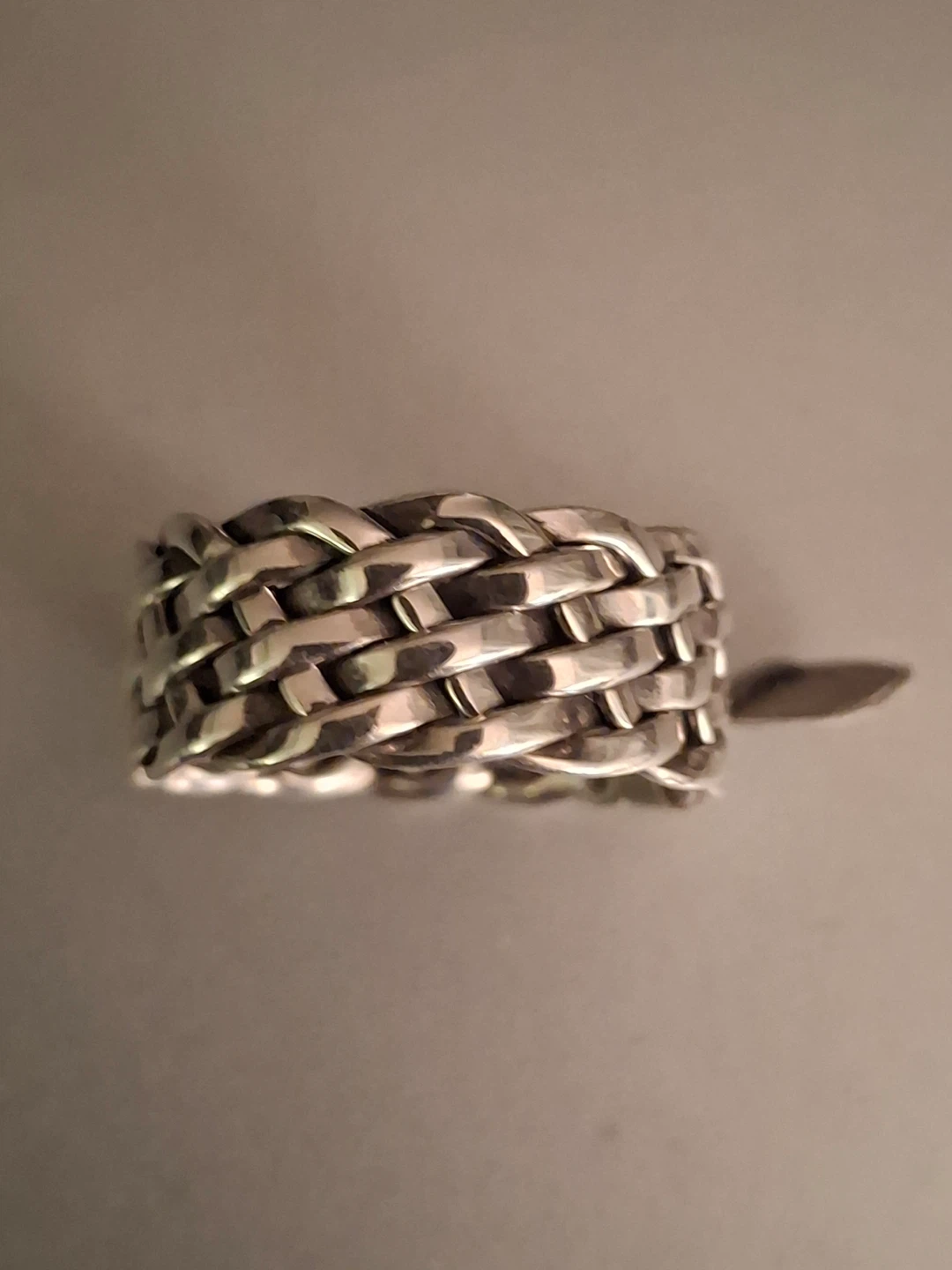 Men’s woven ring (silver stamped 925)