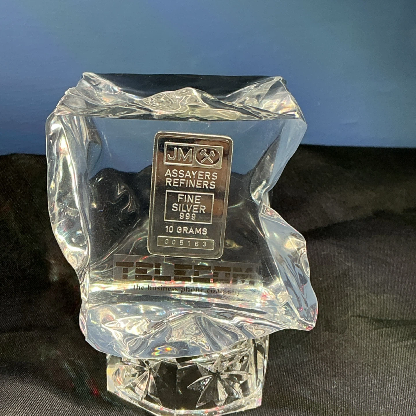 JM Assayers Refiners 10 Gram Fine Silver Bar