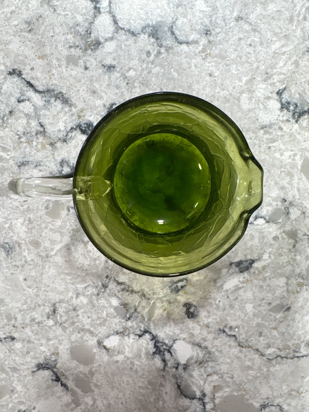 Green Crackle Glass Pitcher - photo 2