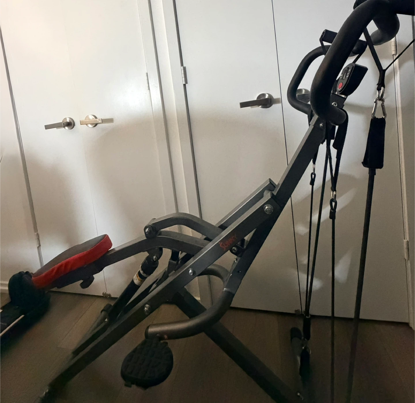 Sunny Health & Fitness Row-N-Ride PRO Squat Machine - photo 3
