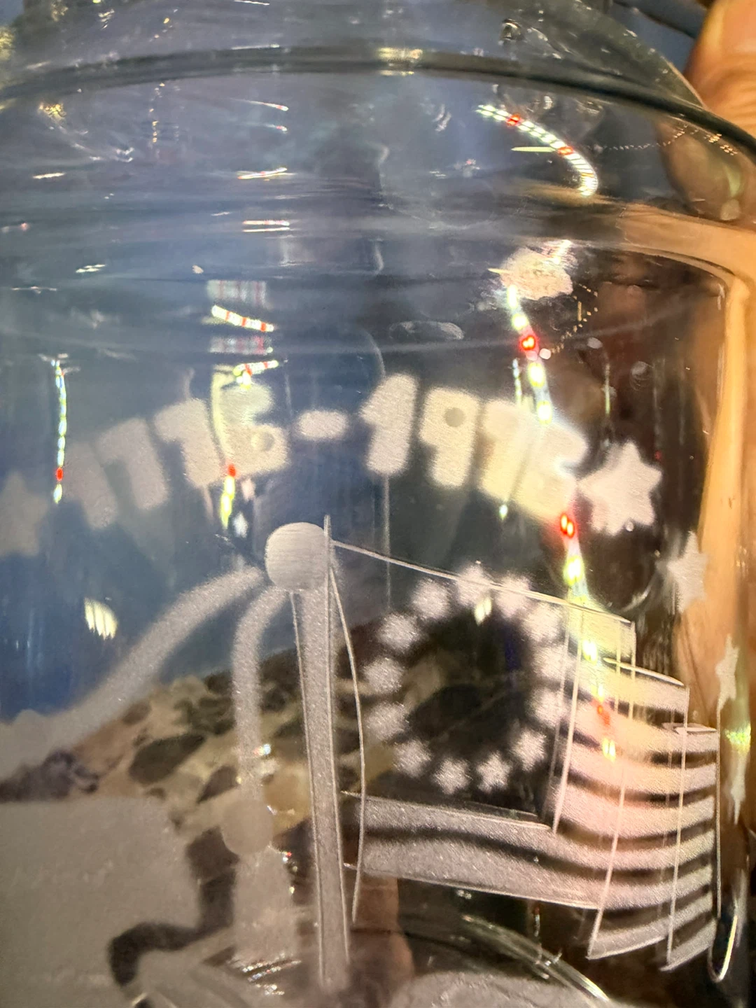 1776-1976 Bicentennial Glass Pitcher