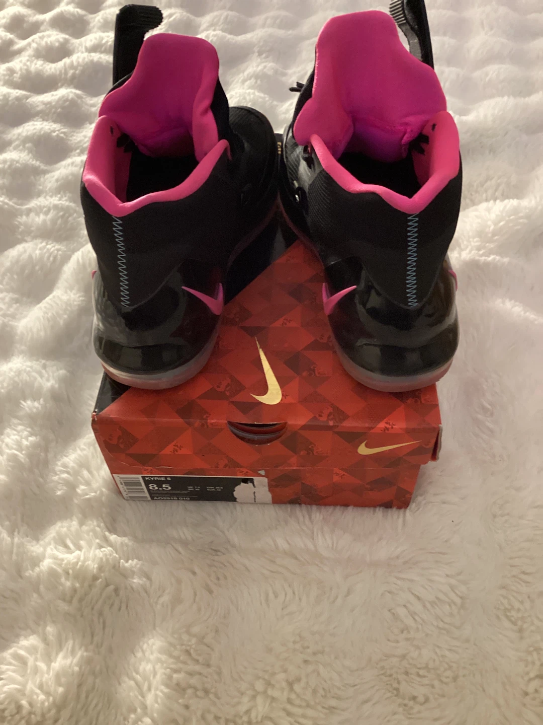 Nike Kyrie 5 Basketball Shoes Black Pink Size 8.5 - photo 2