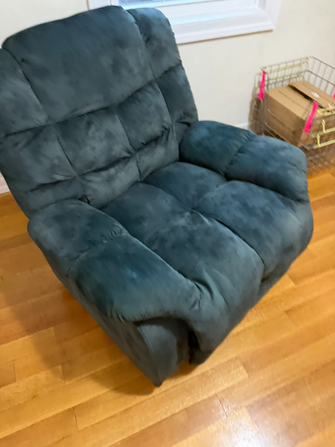 Plush Forest Green Recliner Chair - photo 2