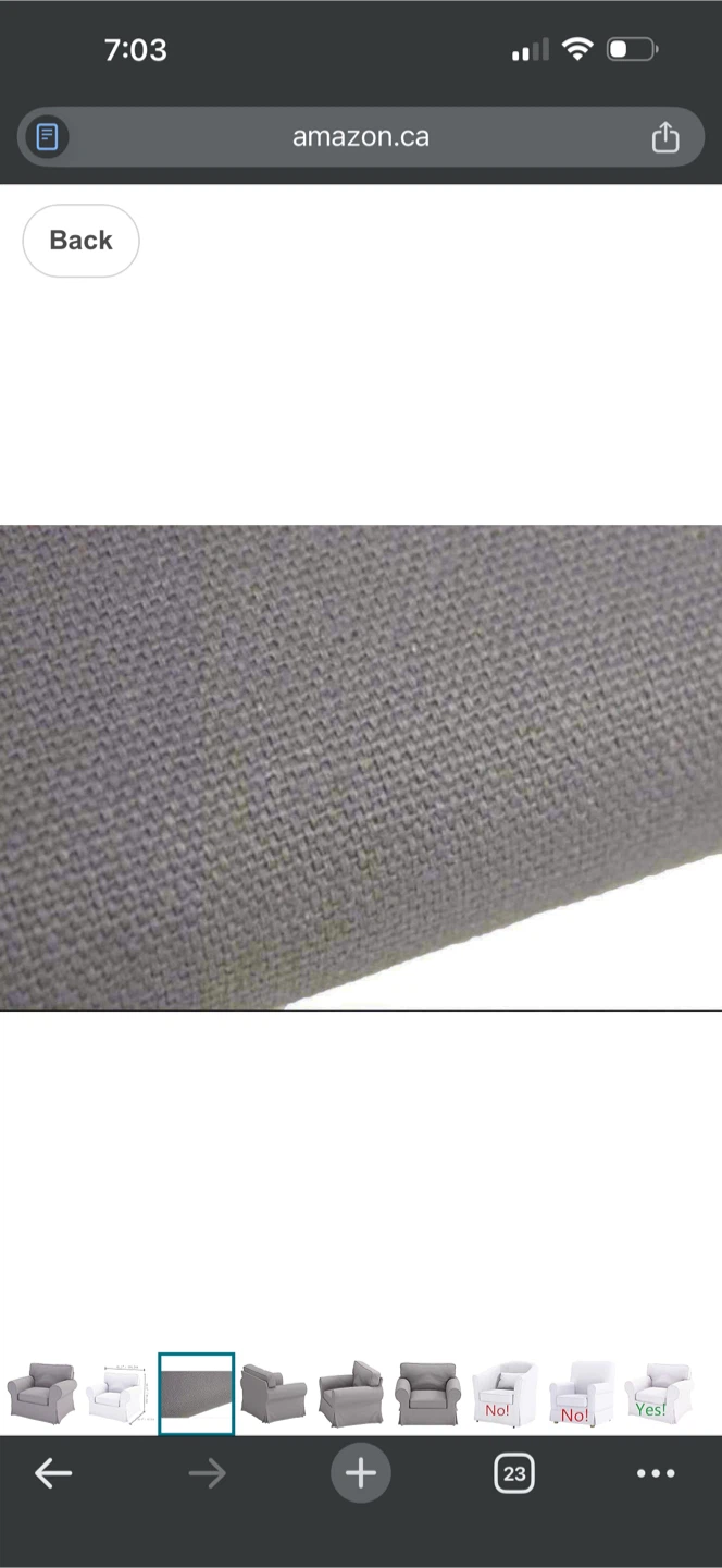 IKEA Tullsta Armchair Cover - Grey - photo 3