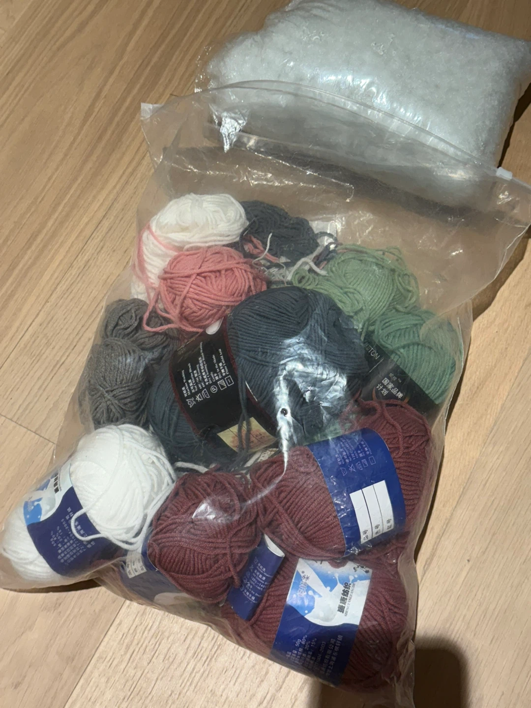 Crochet yarns and plush fiberfill stuffing - photo 2
