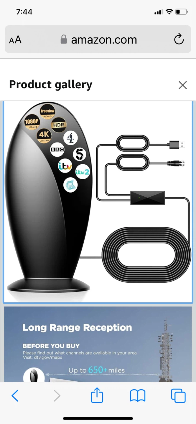 NGGNGG Digital TV Antenna - Gloss Black - photo 2