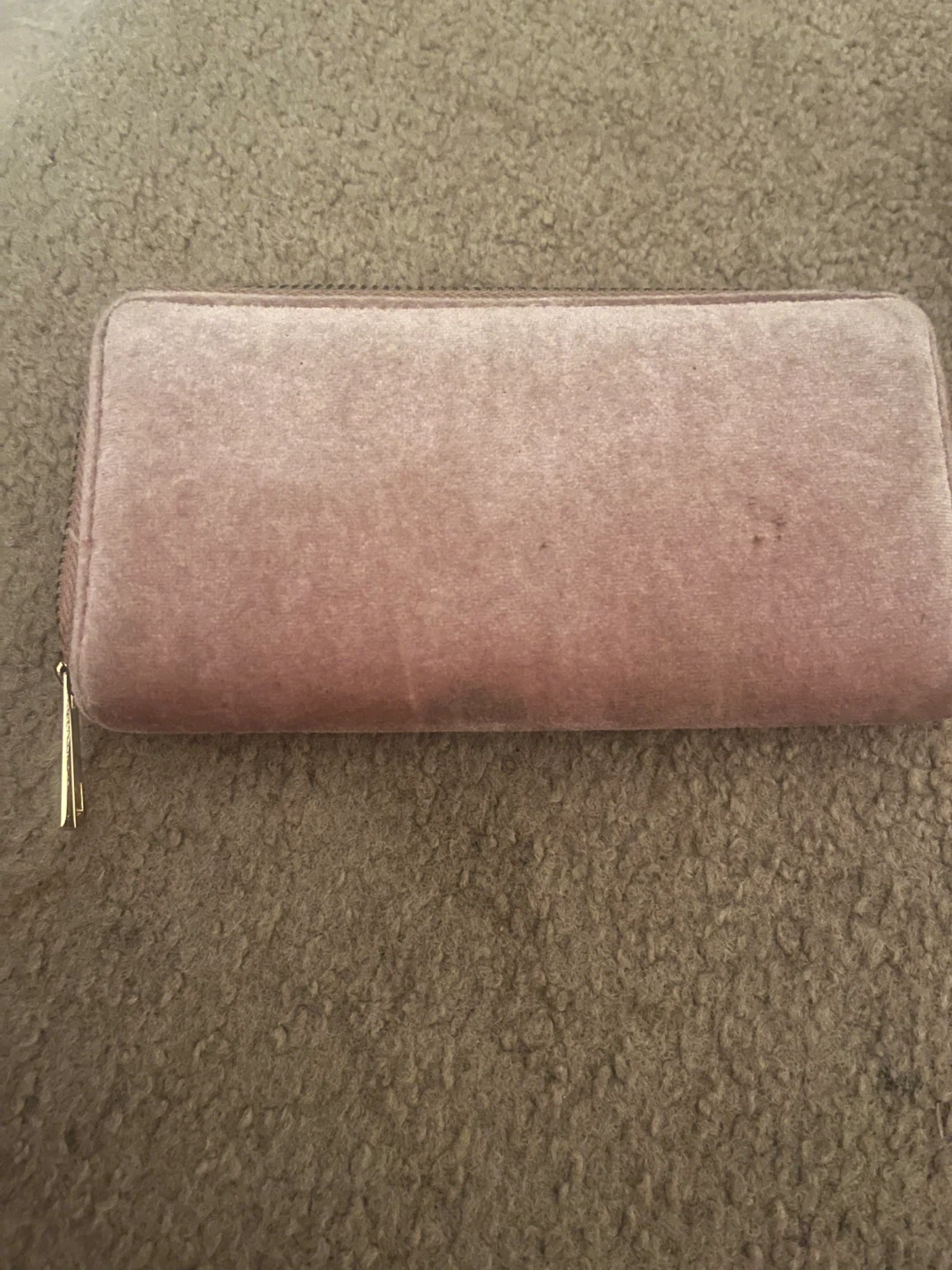 Velvet Zip-Around Wallet