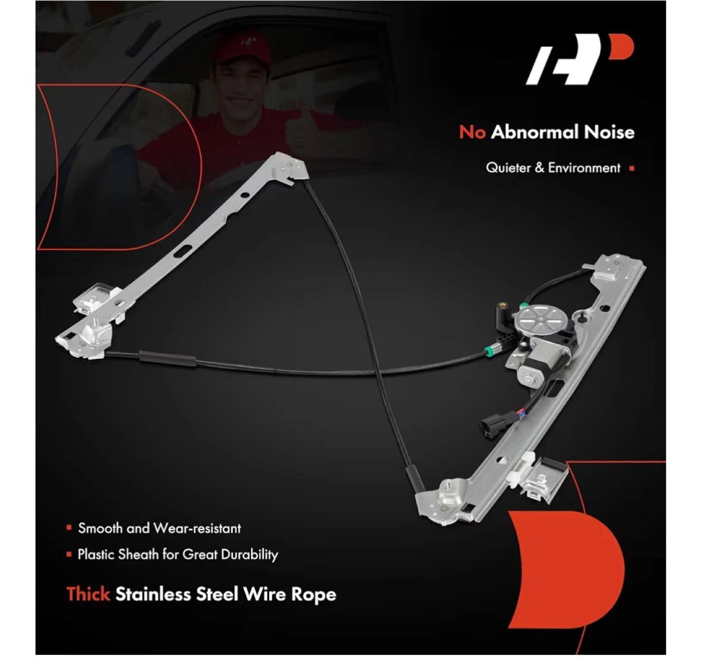 HP Premium Electric Window Regulator - Front Left Driver Side - photo 5