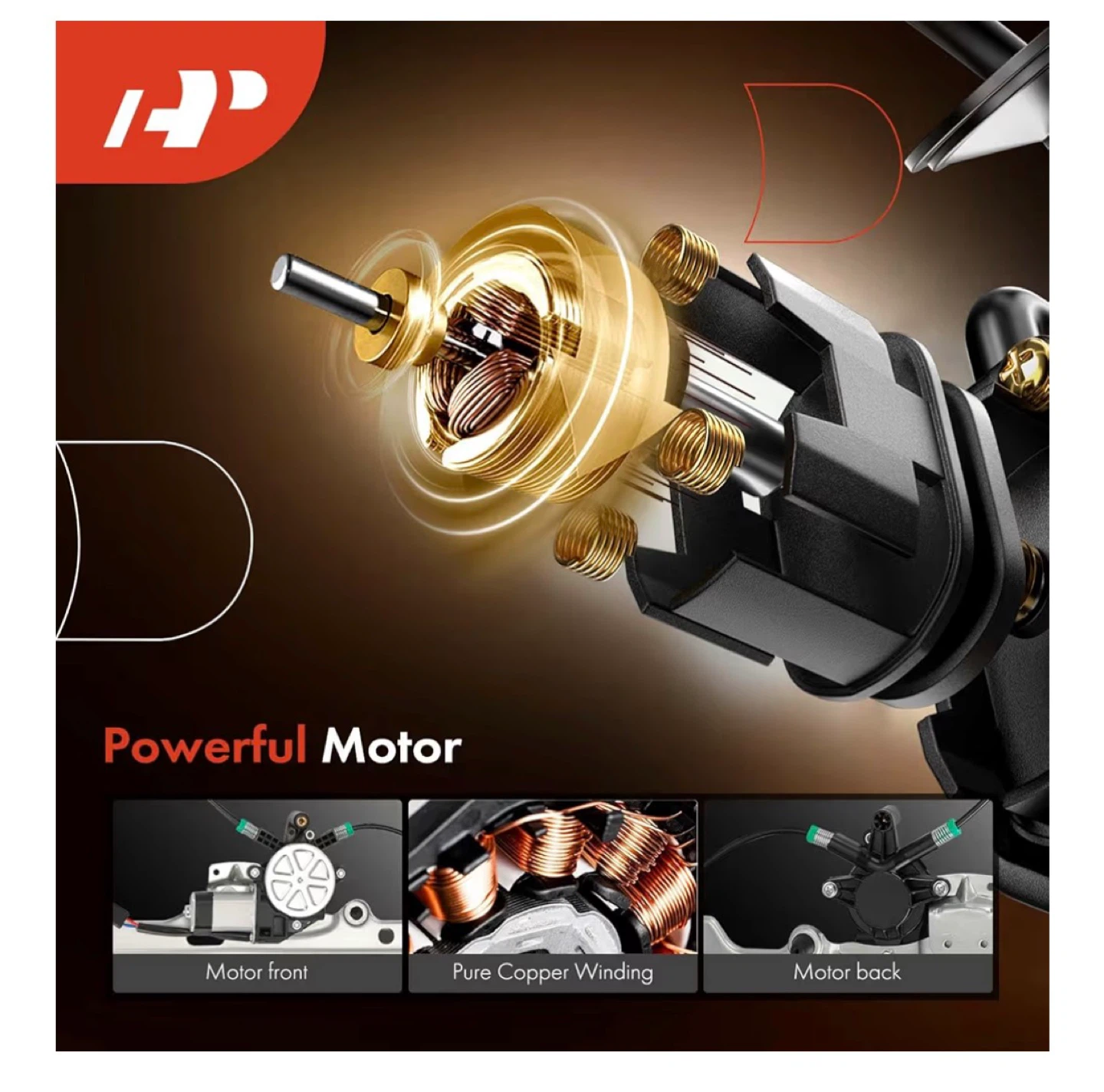 HP Premium Electric Window Regulator - Front Left Driver Side - photo 4